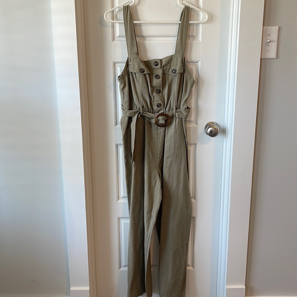 Tank, Utility Jumpsuit with belt